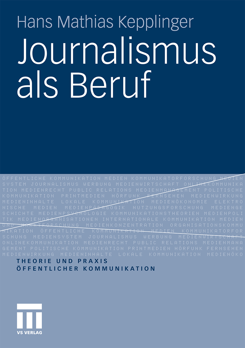 Buchrezension: „Journalismus als Beruf“
